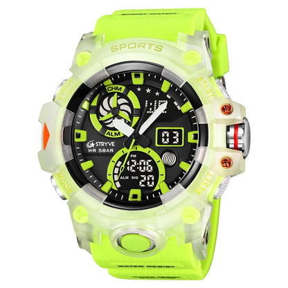 STRYVE Men’s Electronic Sports Watch – Dual Time