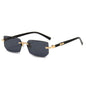 Rimless Rectangle Unisex Sunglasses – Small Summer Shades