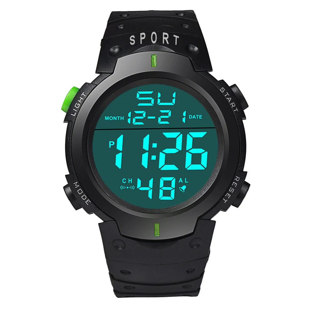 Men’s Sport LED Digital Watch – Multi-Functional Fitness