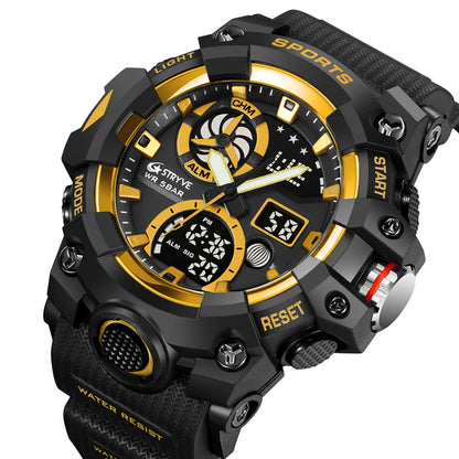 STRYVE Men’s Electronic Sports Watch – Dual Time