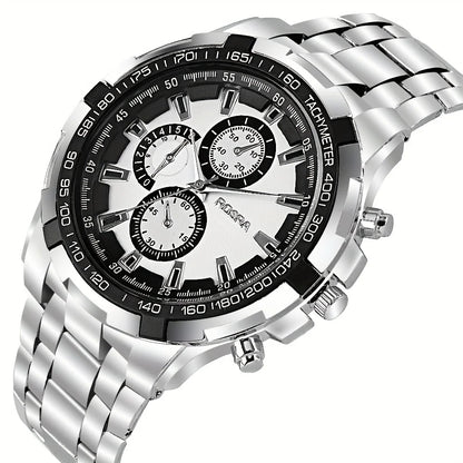 Rosra Men's Business Quartz Watch – Stylish & Affordable Steel Timepiece