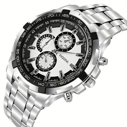 Rosra Men's Business Quartz Watch – Stylish & Affordable Steel Timepiece