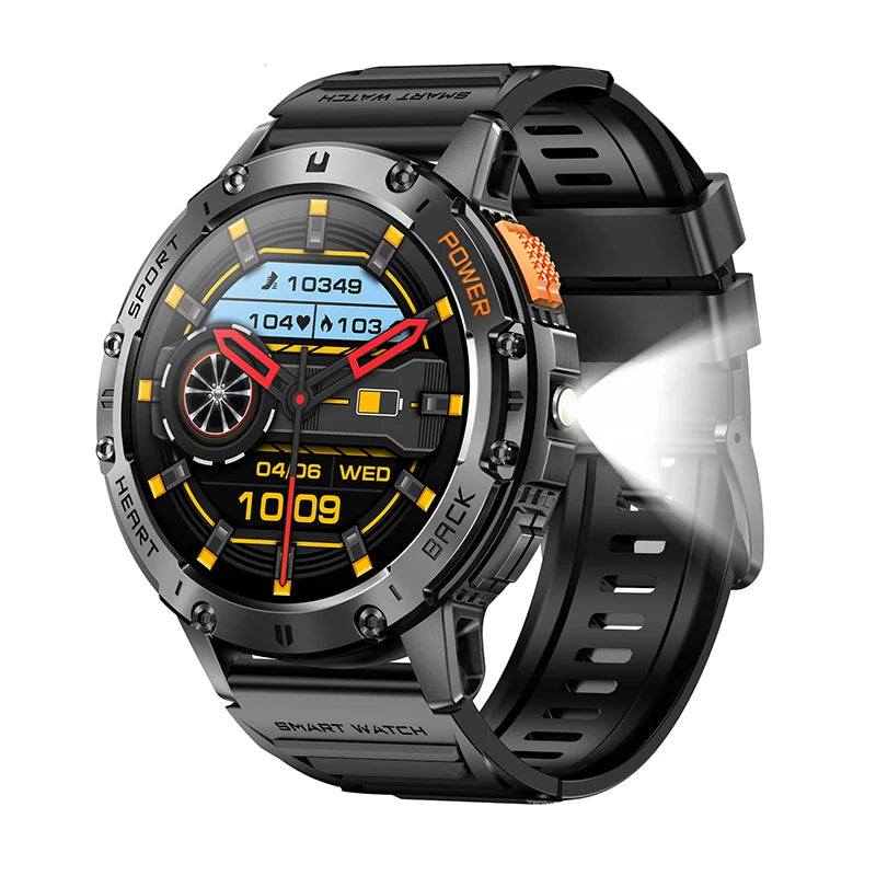 LIGE AMOLED Men’s Smartwatch – Waterproof Fitness Tracker with Bluetooth Call