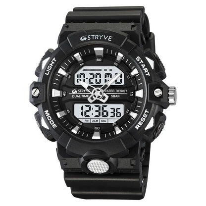 STRYVE Men’s Electronic Sports Watch – Dual Time